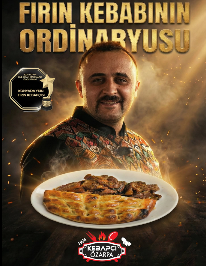 Konya'da Yılın Fırın Kebapçısı ödüllü Kebapçı Özarpa